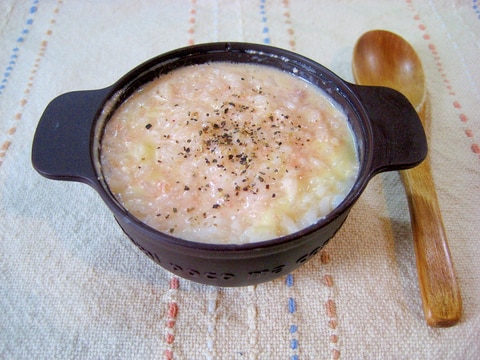 3分で完成!めちゃ旨!☆レンジでたらこリゾット☆